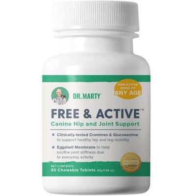 Dr. Marty Free & Active Dog Supplements 30 Chewables